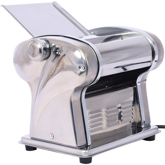 Electric Pasta Maker Noodle Maker Pasta Making Machine Dough Roller Cutter Thickness Adjustable Stainless Steel US 110V 135w one blade 2.5mm round noodle