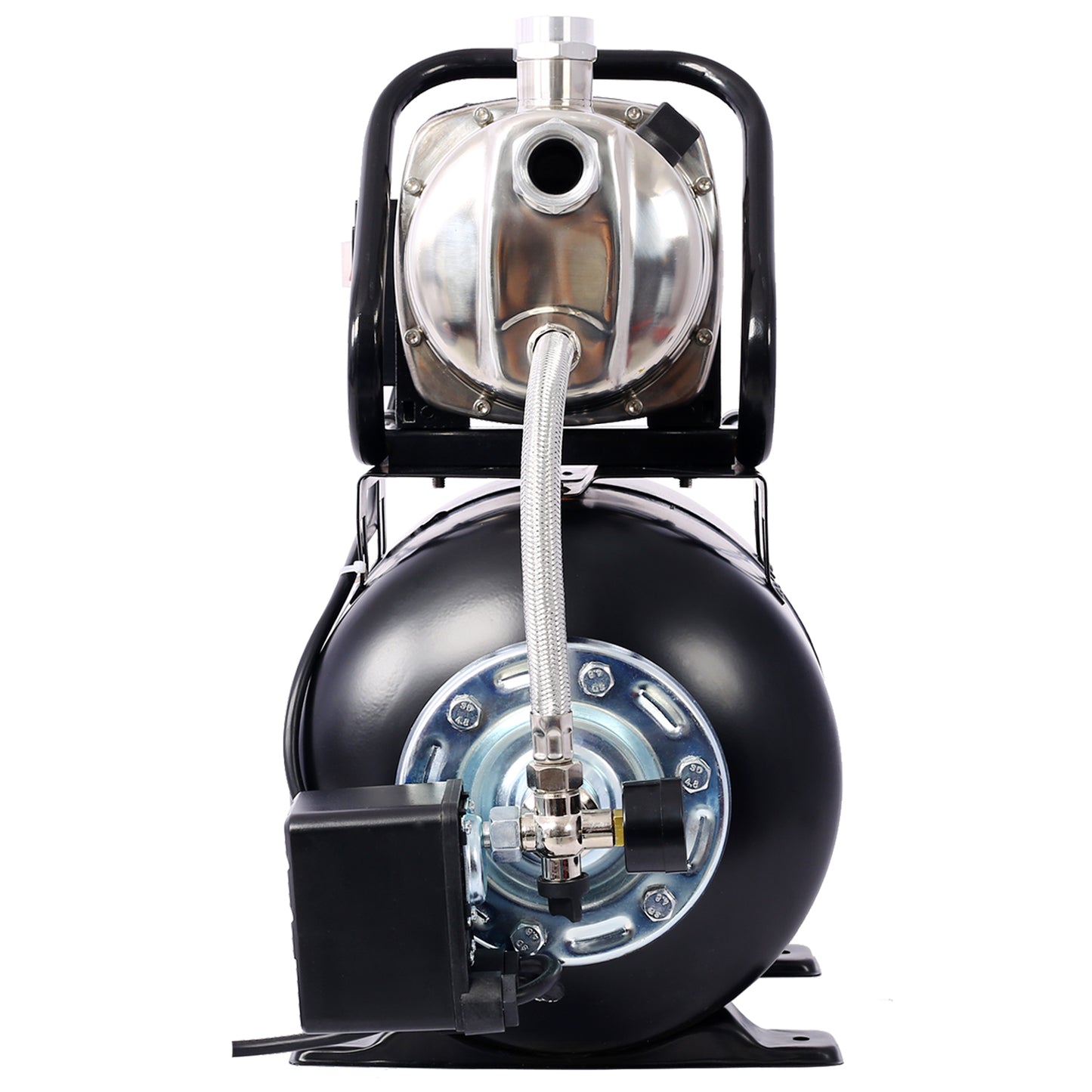 1.6HP Shallow Well Pump with Pressure Tank,garden water pump, Irrigation Pump,Automatic Water Booster Pump for Home Garden Lawn Farm, stainless steel head