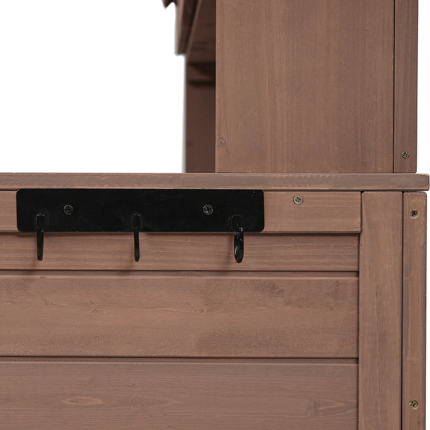 TOPMAX Garden Potting Bench Table, Rustic and Sleek Design with Multiple Drawers and Shelves for Storage, Brown