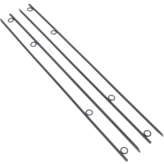 Rebar stake with loop 4pcs Grip Rebar 5/8x 55.5 Inch Steel Durable Heavy Duty Tent Canopy Ground Stakes with Angled Ends and 1 Inch Loops for Campsites and Canopies