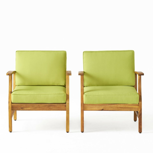 PERLA CLUB CHAIRS SET OF 2, GREEN