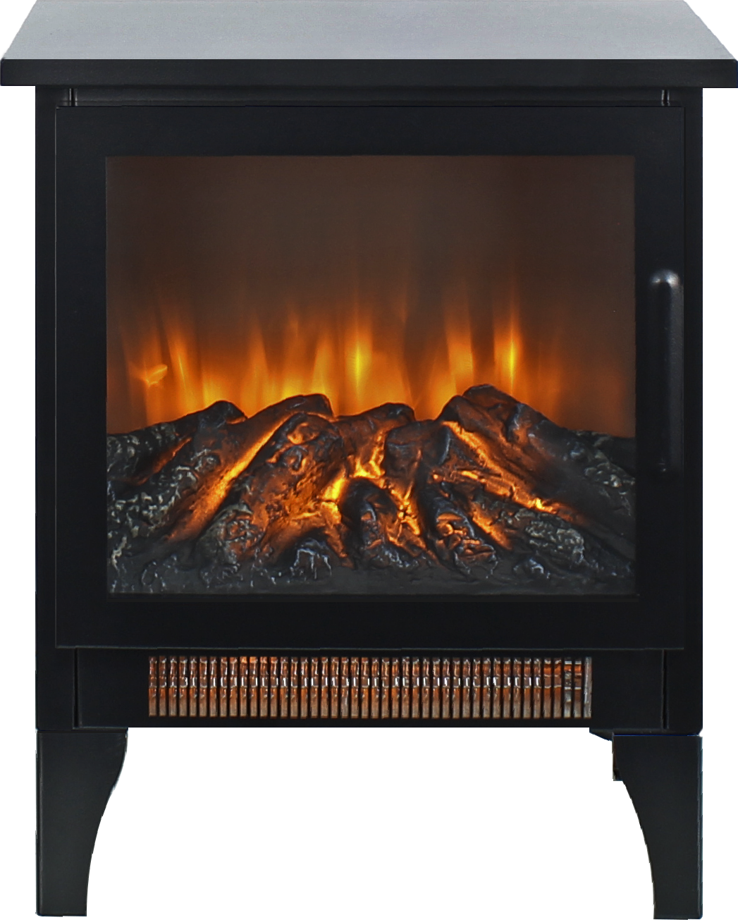 17 inch Freestanding Electric Fireplace Stove heater with 3D Flame effect