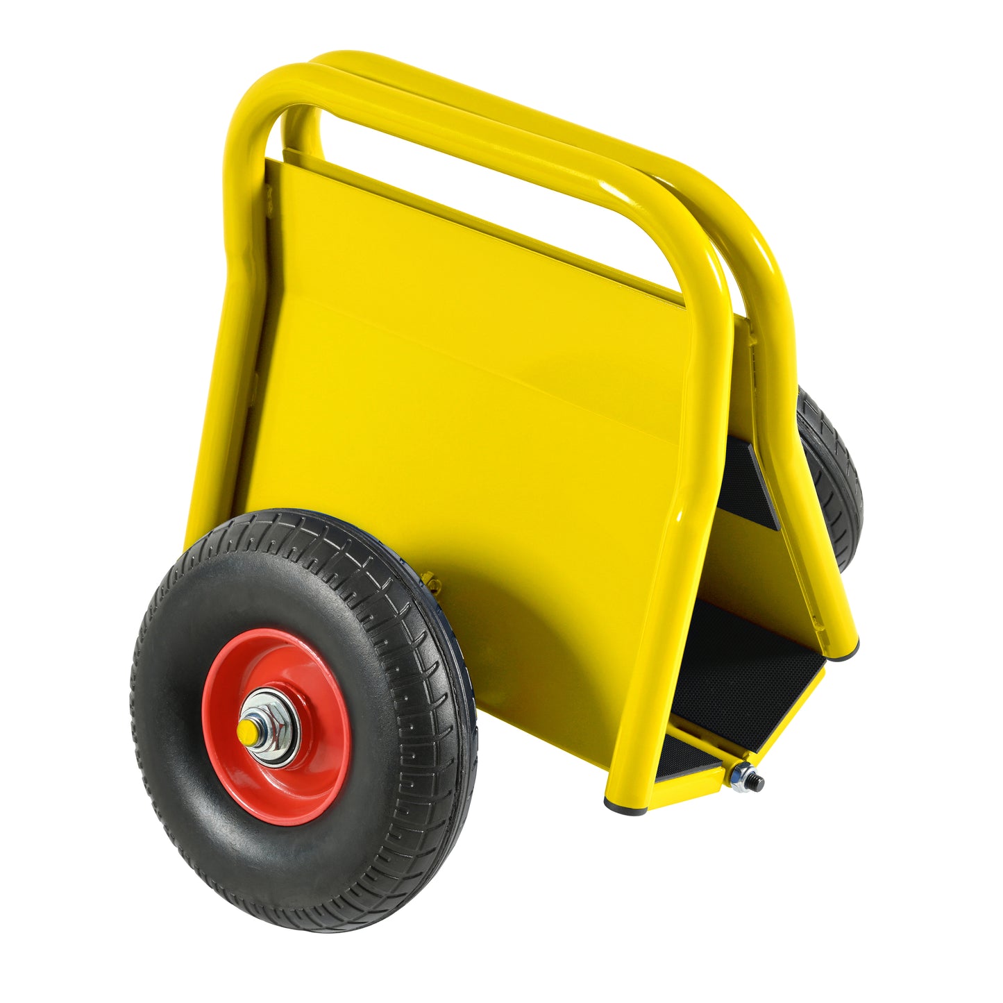 Heavy Duty Panel Dolly, Slab Dolly, Two Nice Handles, 10" Solid Rubber Tires, Super Weight 1000 LBS, All-Terrain Movement for Heavy Drywall Sheet & Door Material (Yellow)