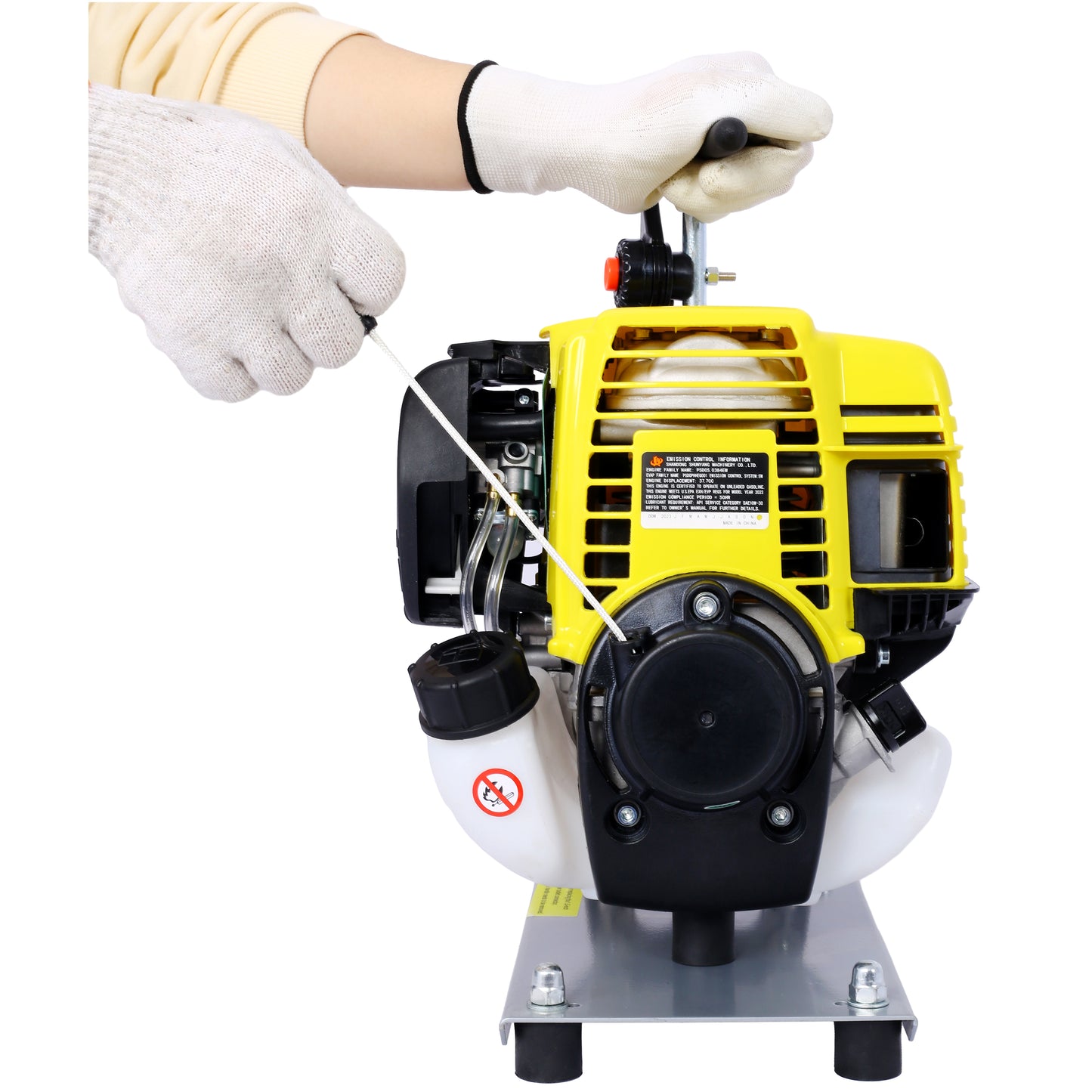 38CC 4 Stroke Gasoline Water Pump 1.5Inch Portable Gas Powered Transfer Pump Commercial Engine Water Pump for Flood Landscaping or Gardening Irrigation 8500r/min,10FT x 1"Suction 1.5"  lay flat hose