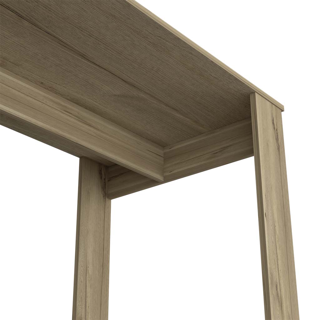 Computer Desk Albion with Ample Worksurface and Legs, Light Oak Finish