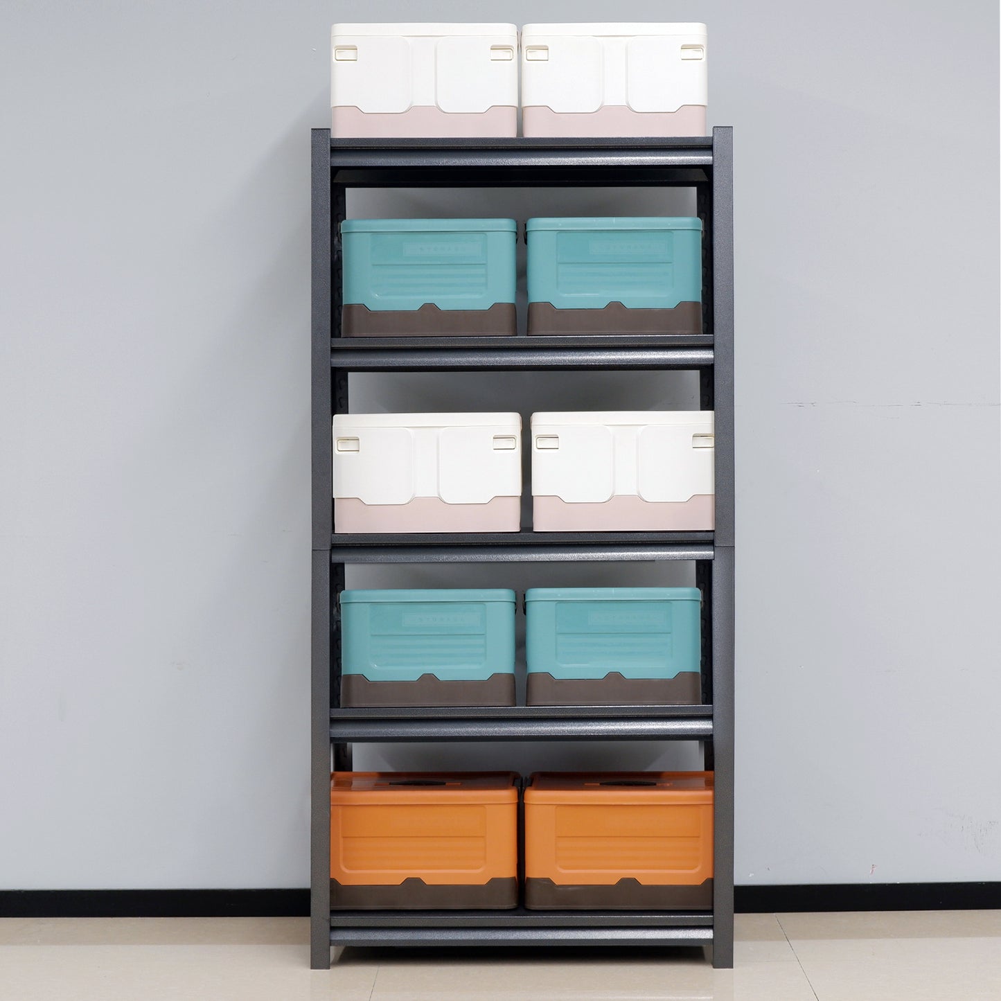 63"H 5 Tier Metal Shelves for Storage Garage Shelving 2000LBS Heavy Duty Storage Shelves Adjustable Garage Shelf Industrial Shelving Unit Storage Utility Rack,31.5"W*15.7"D*63"H,Black