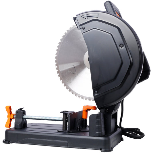 15-Amp Heavy Duty 14 Inch Metal Cutting Chop Saw W/ 2x14 Inch Carbide-Tipped Blade Premium Multi-Material Cut-Off Chop Saw with Carbide-Tipped Metal-Cutting Saw Blade,ETL certificate.