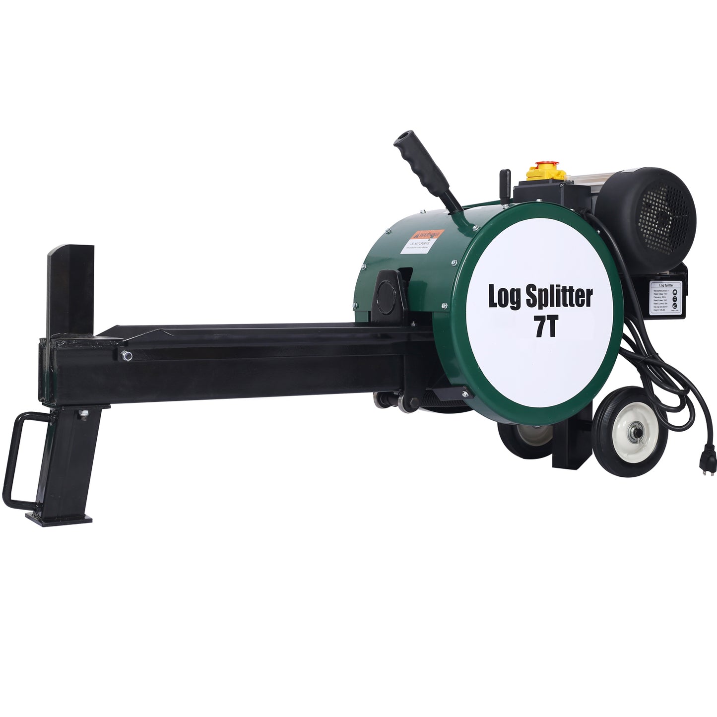 Double Flywheel Electric Log Splitter  Log Splitter Electric Portable 7 Ton hotizontal 2HP 16A,electric firewood splitting machine