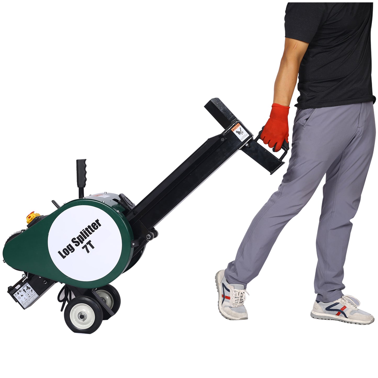 Double Flywheel Electric Log Splitter  Log Splitter Electric Portable 7 Ton hotizontal 2HP 16A,electric firewood splitting machine