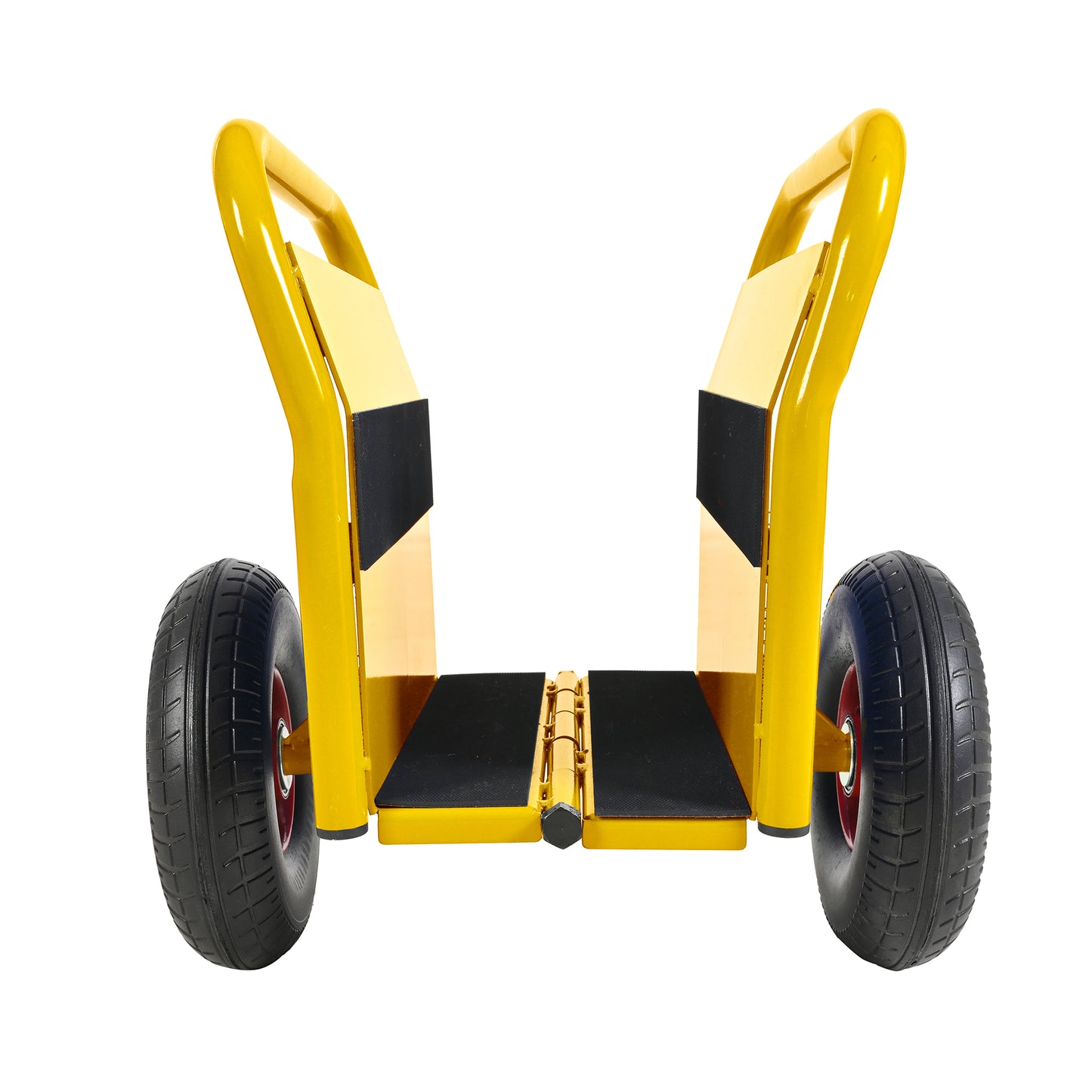 Heavy Duty Panel Dolly, Slab Dolly, Two Nice Handles, 10" Solid Rubber Tires, Super Weight 1000 LBS, All-Terrain Movement for Heavy Drywall Sheet & Door Material (Yellow)