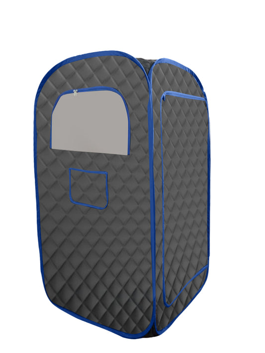 Portable Steam Sauna, Portable Sauna for Home, Sauna Tent Sauna Box with 3L Steamer with Remote Control and Folding Chair, Black,Christmas Selections