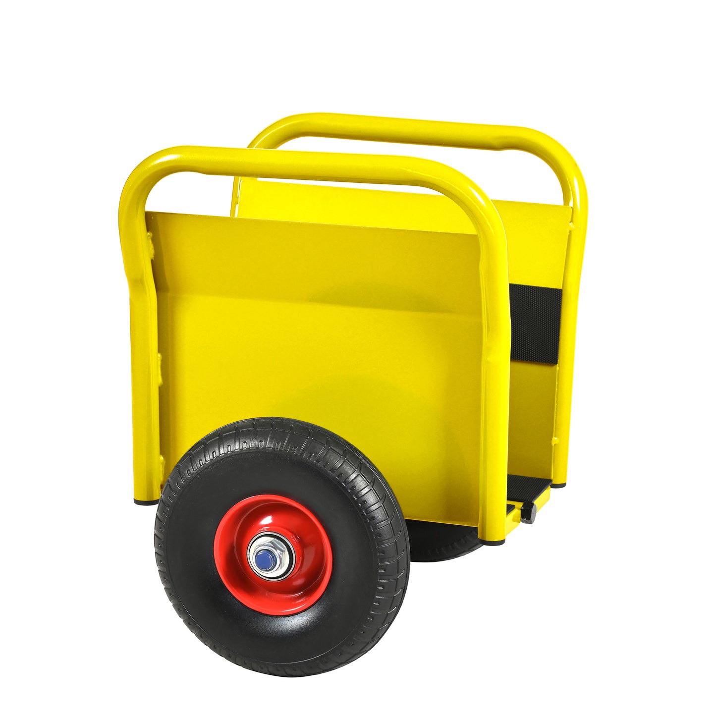 Heavy Duty Panel Dolly, Slab Dolly, Two Nice Handles, 10" Solid Rubber Tires, Super Weight 1000 LBS, All-Terrain Movement for Heavy Drywall Sheet & Door Material (Yellow)