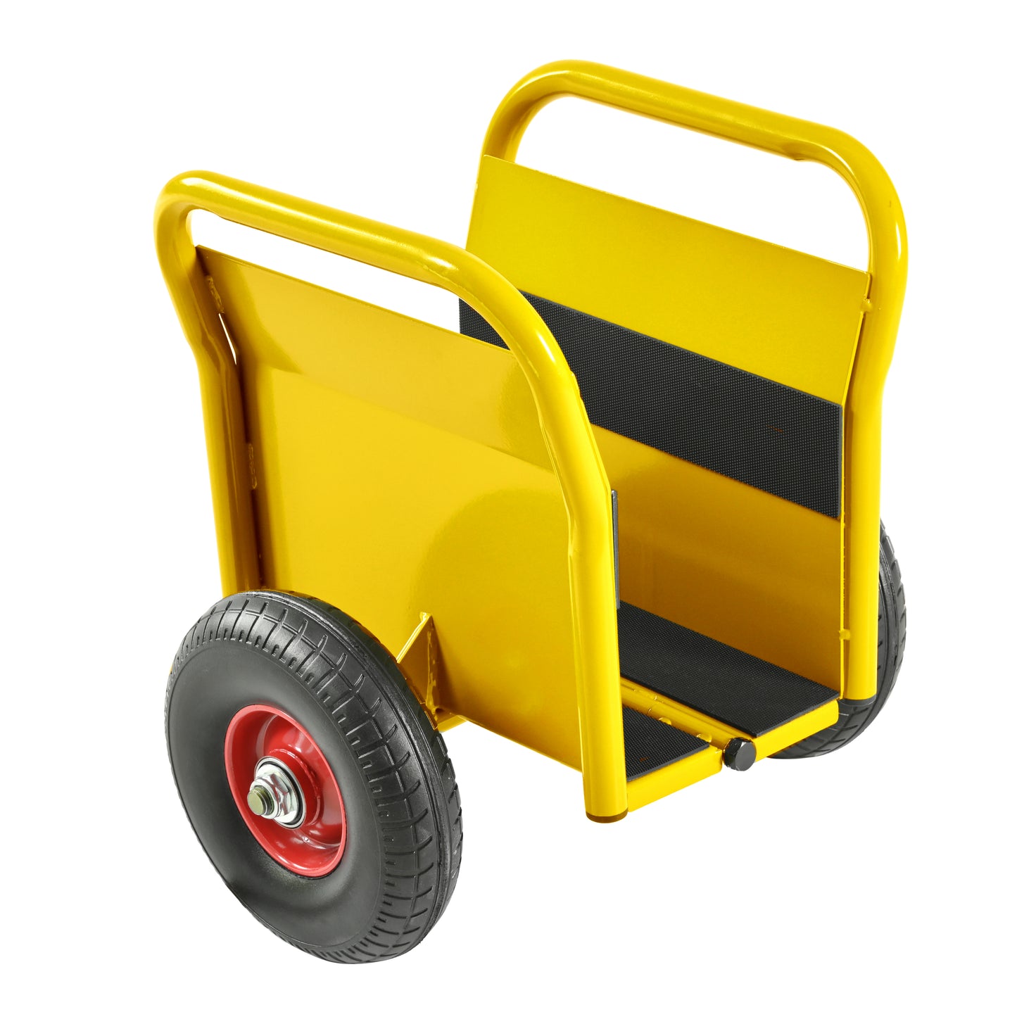 Heavy Duty Panel Dolly, Slab Dolly, Two Nice Handles, 10" Solid Rubber Tires, Super Weight 1000 LBS, All-Terrain Movement for Heavy Drywall Sheet & Door Material (Yellow)