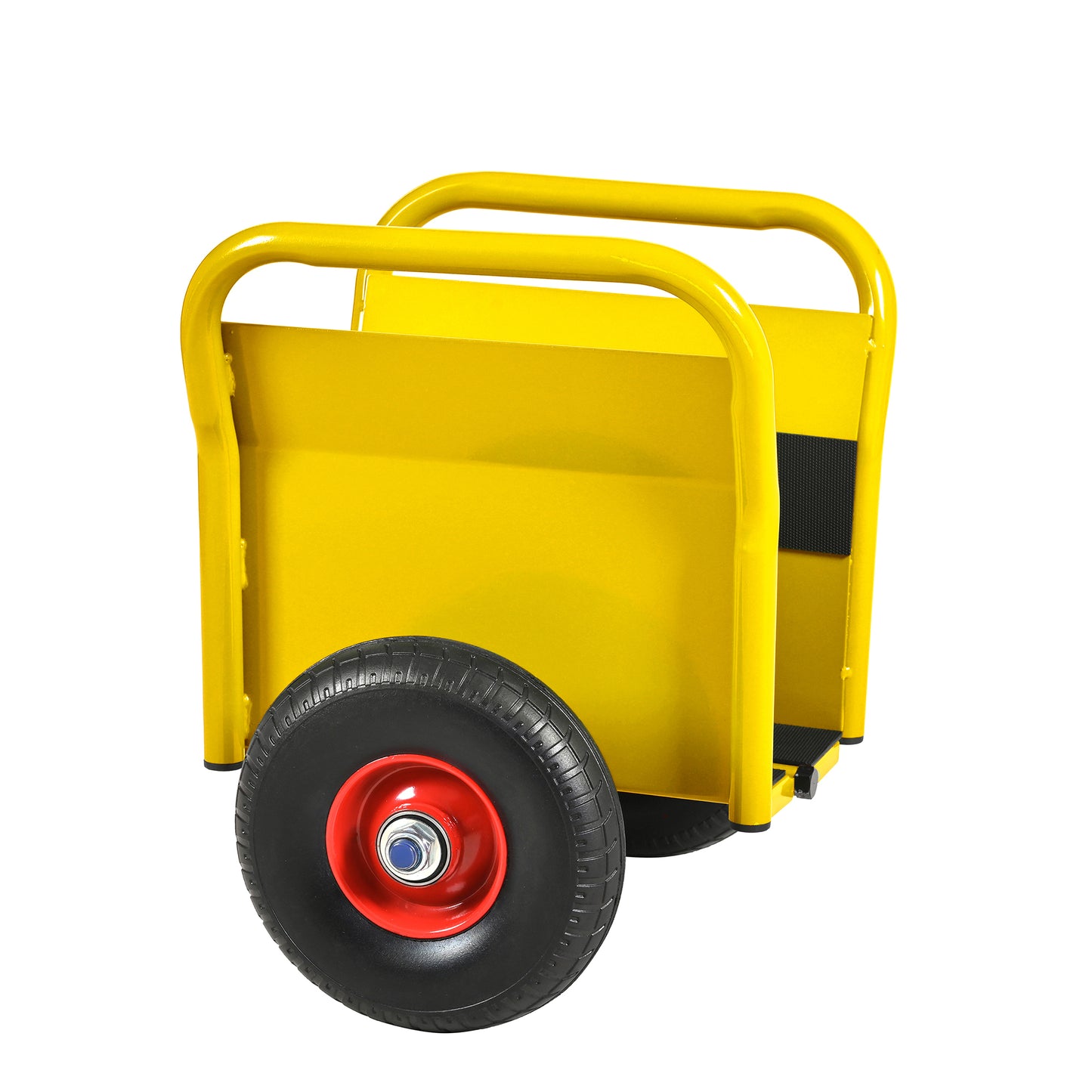 Heavy Duty Panel Dolly, Slab Dolly, Two Nice Handles, 10" Solid Rubber Tires, Super Weight 1000 LBS, All-Terrain Movement for Heavy Drywall Sheet & Door Material (Yellow)