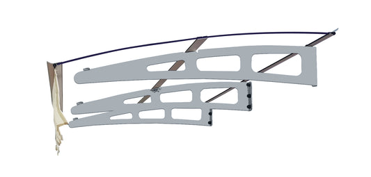 79" x 34" Window Awnings Door Entrance Canopy, Aluminum Alloy Bracket, 0.137 Inch Thick Crystal Solid Polycarbonate Sheet with Valance for Wooden Wall House (DA7934W Clear Transparent Roof)